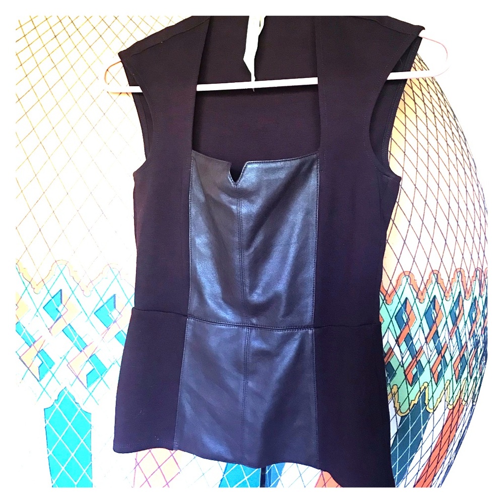 Plum peplum top